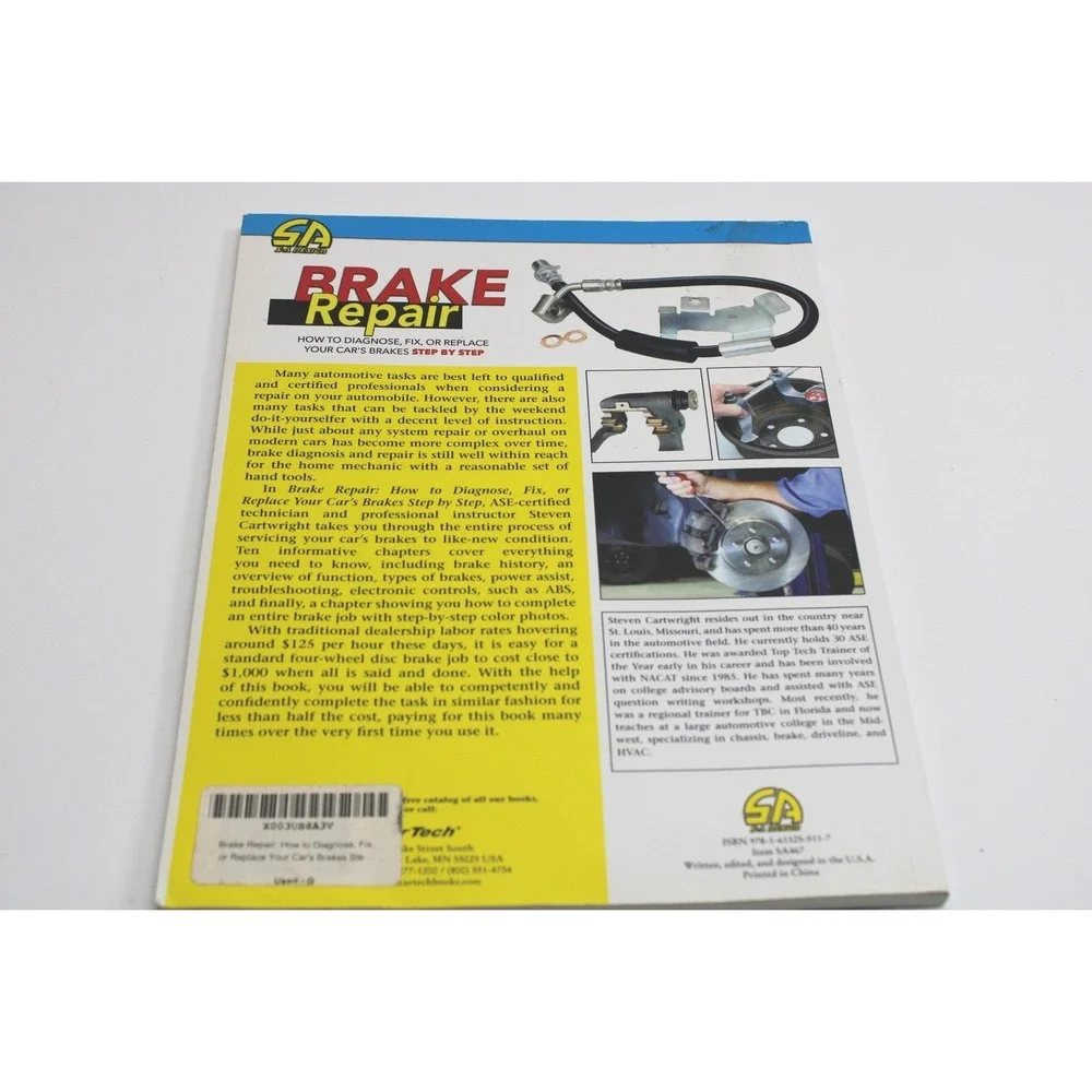 SA‎ Brake Repair How To Diagnose Fix Replace Cars Brakes Step By Step Book